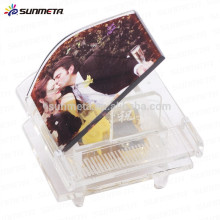 sublimation crystal, piano image, with wonderful voice, for sublimation printing